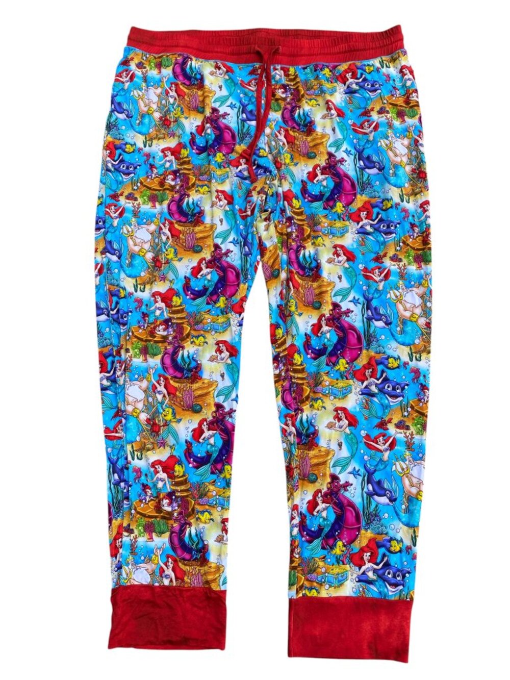 Sugar Swan Bamboo Little Mermaid Ariel Pajama Pants Joggers Disney Plus XXXL